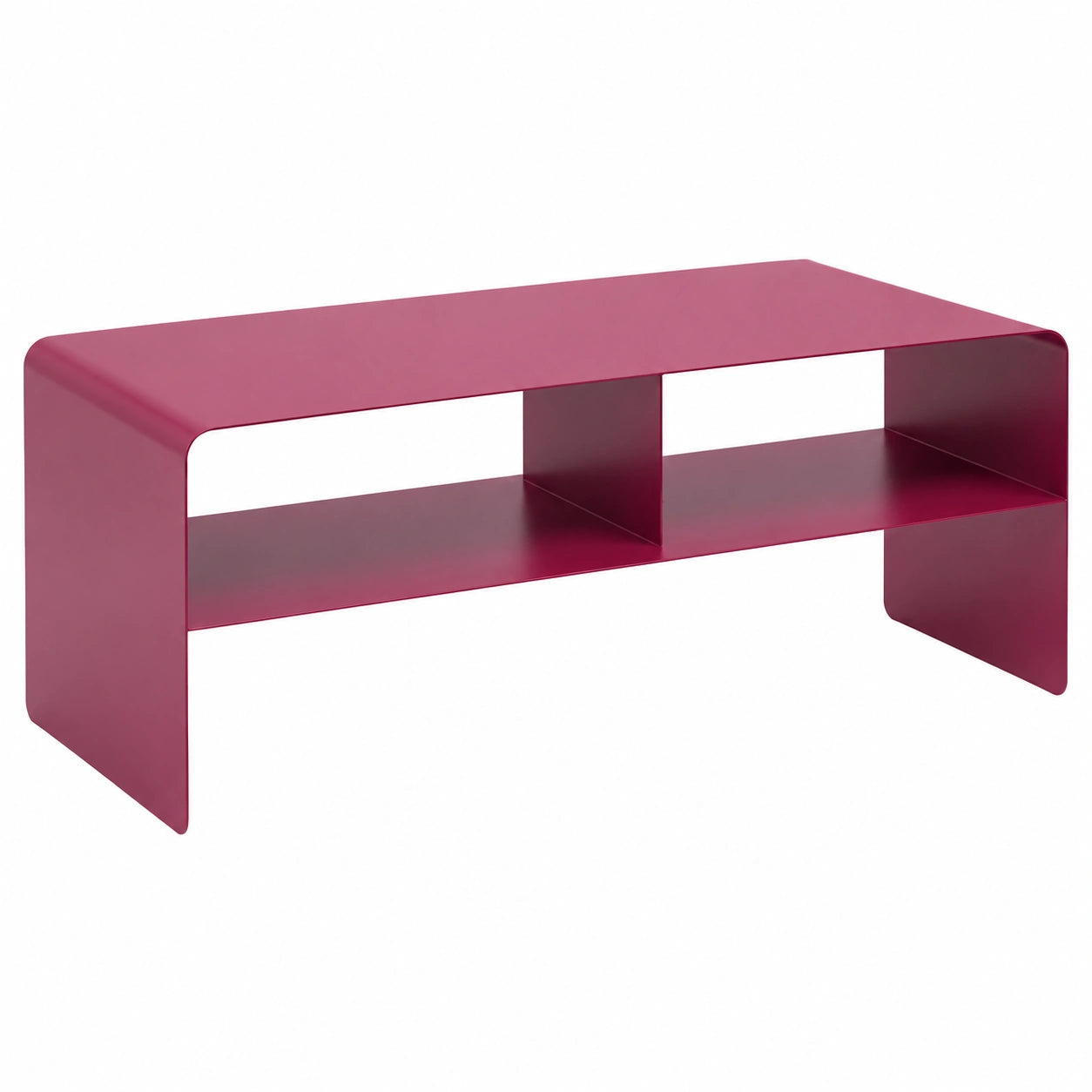 Kare Design Porta TV Lounge M Rosa, Acciaio, 90x37x44 cm, Stile Industriale Moderno