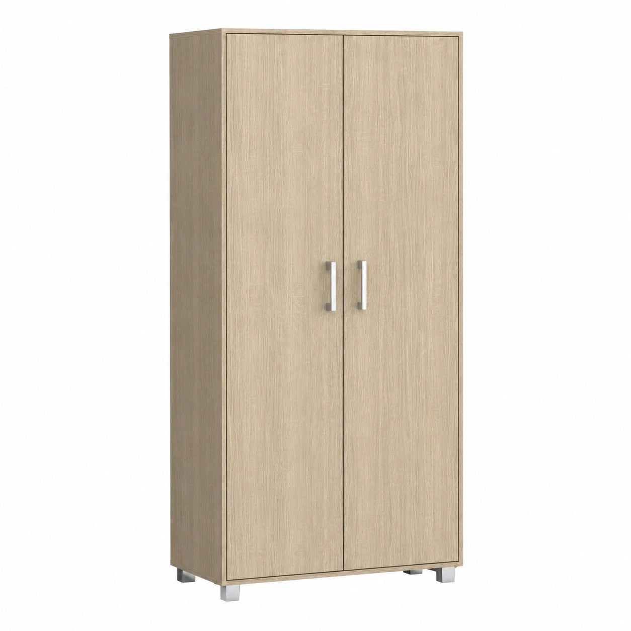 Scarpiera Moderna a 6 Ripiani in Rovere e Bianco
