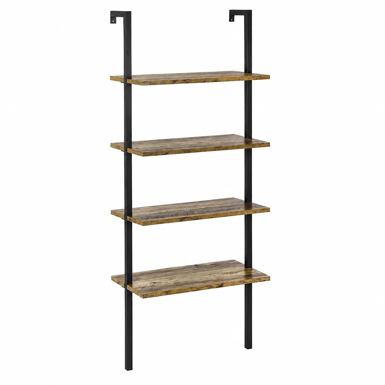 HOMCOM Scaffale Industriale a 5 Livelli in Legno e Metallo, 60x30x184.5 cm, Colore Marrone