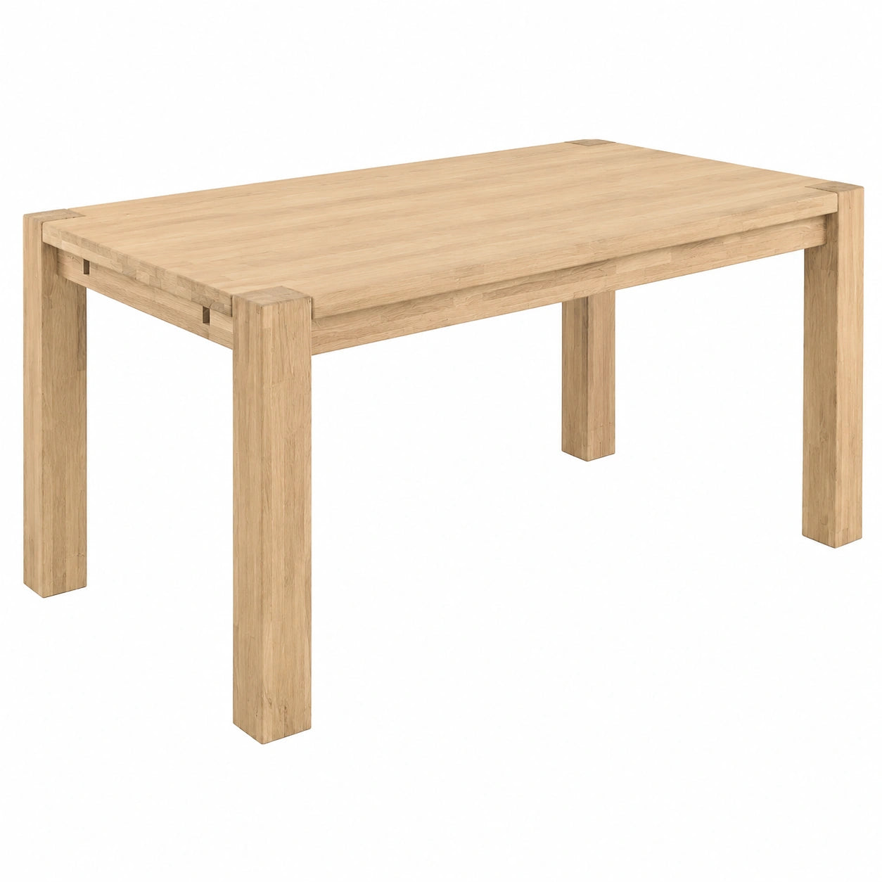 Tavolo da pranzo estensibile in rovere massiccio, design nordico per cucina e salone, 180-230 cm