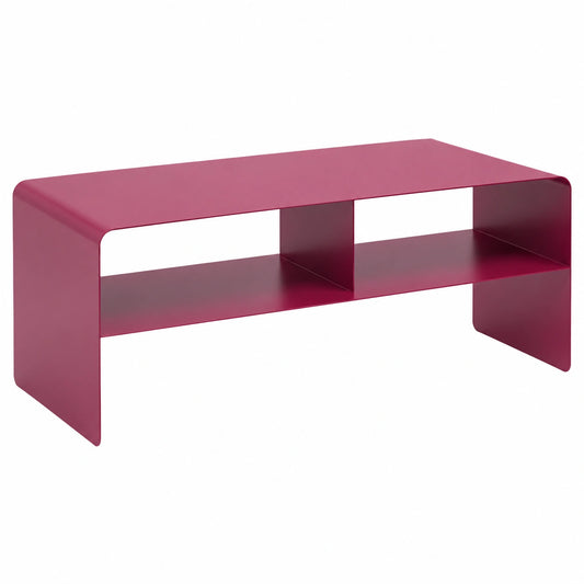 Kare Design Porta TV Lounge M Rosa, Acciaio, 90x37x44 cm, Stile Industriale Moderno