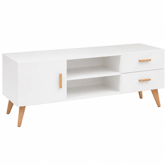 SAMIRA Mobile TV design nordico in bianco lucido