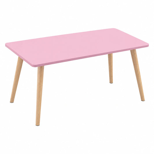 Tavolino da caffè in legno massello, design nordico minimalista per soggiorno